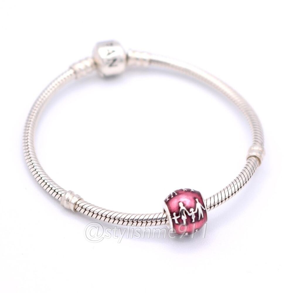 Authentic PANDORA Family Silhouettes Charm with Violet Enamel - 791399EN62 - Picture 5 of 10